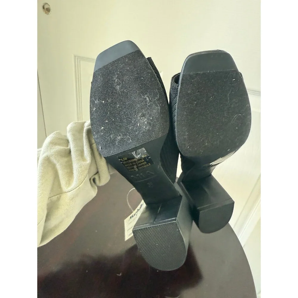 black sandals